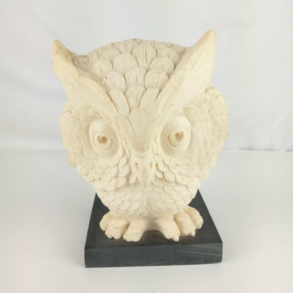 Vintage Owl Classic Sculpture Figure Made in Italy